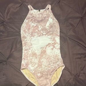 Jo&Jax marble (pink and white) leotard, AS
